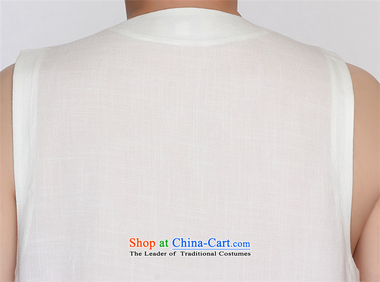Hiv Rollet New In Summer 2015 men's T-shirts vest in Tang Dynasty, a without collars shoulder shirt features Chinese shirt, beige M picture, prices, brand platters! The elections are supplied in the national character of distribution, so action, buy now enjoy more preferential! As soon as possible.