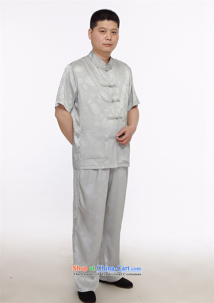 Kanaguri mouse summer new middle-aged home leisure China wind Kit Chinese Men's Mock-Neck short-sleeved Tang dynasty gold L pictures, prices, brand platters! The elections are supplied in the national character of distribution, so action, buy now enjoy more preferential! As soon as possible.