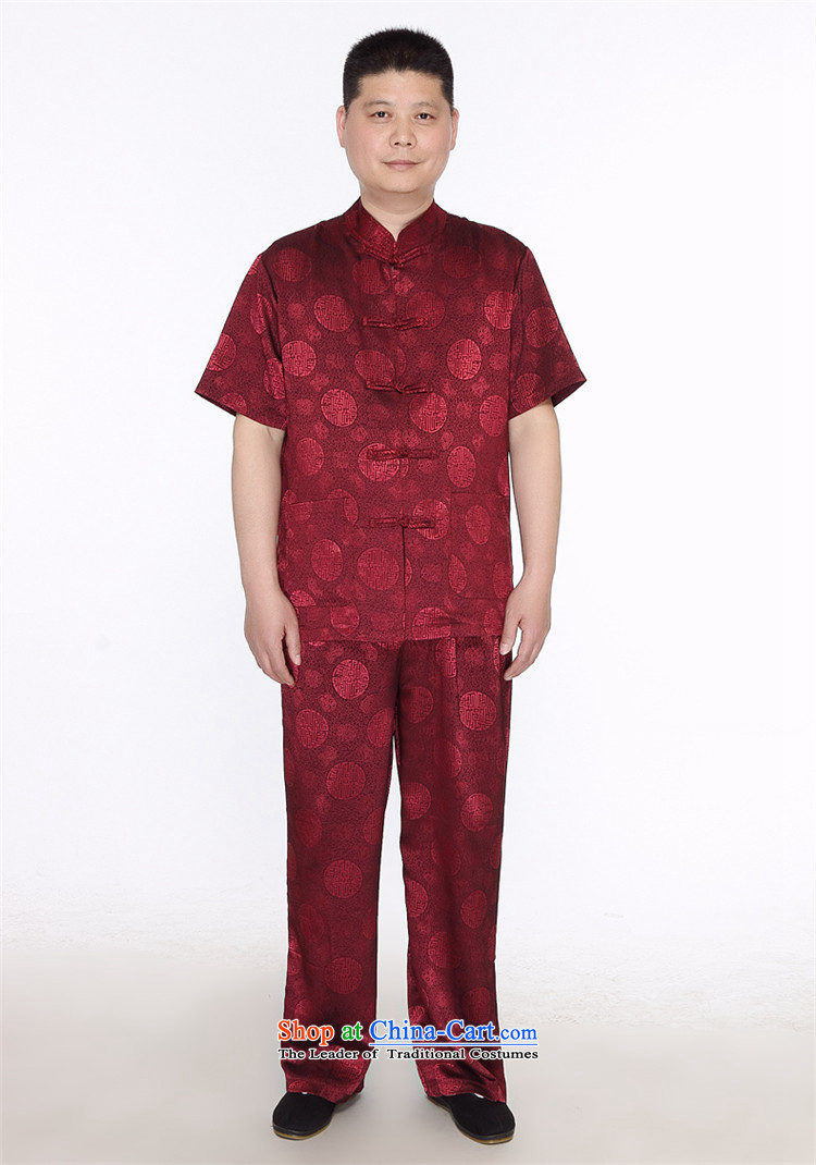 Kanaguri mouse summer new middle-aged home leisure China wind Kit Chinese Men's Mock-Neck short-sleeved Tang dynasty gold L pictures, prices, brand platters! The elections are supplied in the national character of distribution, so action, buy now enjoy more preferential! As soon as possible.