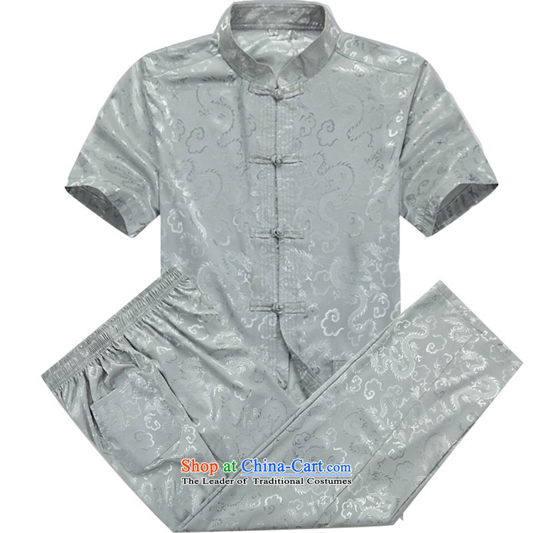 Hiv middle-aged men Rollet Tang Dynasty Short-Sleeve Mock-Neck package for older men summer blouses leisure Tang Dynasty Package XXXL Gray Blue Photo, prices, brand platters! The elections are supplied in the national character of distribution, so action, buy now enjoy more preferential! As soon as possible.