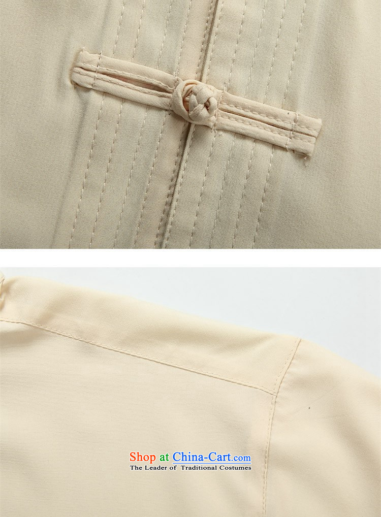 Hiv Rollet 2015 Spring New Men Tang dynasty male summer short-sleeve kit Chinese men beige jacket  165/S picture, prices, brand platters! The elections are supplied in the national character of distribution, so action, buy now enjoy more preferential! As soon as possible.