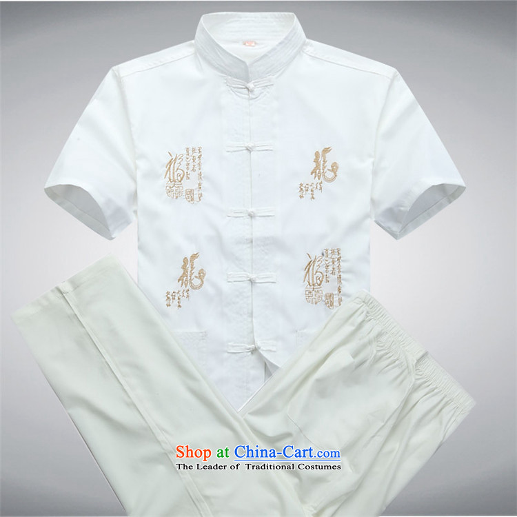 Hiv Rollet summer middle-aged men short-sleeved Tang Kit casual ethnic short-sleeved white male suite summer 175/L picture, prices, brand platters! The elections are supplied in the national character of distribution, so action, buy now enjoy more preferential! As soon as possible.