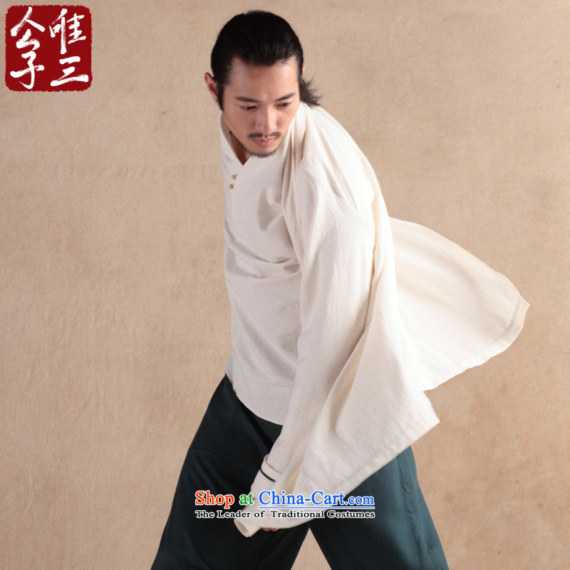 Cd 3 China wind Wuji Cheongsams Han-T-shirt Tang jackets of ethnic cotton linen flax men windbreaker AKIKURA (L), large CD 3 Tsing shopping on the Internet has been pressed.