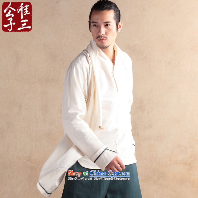 Cd 3 China wind Wuji Cheongsams Han-T-shirt Tang jackets of ethnic cotton linen flax men windbreaker AKIKURA (L), large CD 3 Tsing shopping on the Internet has been pressed.