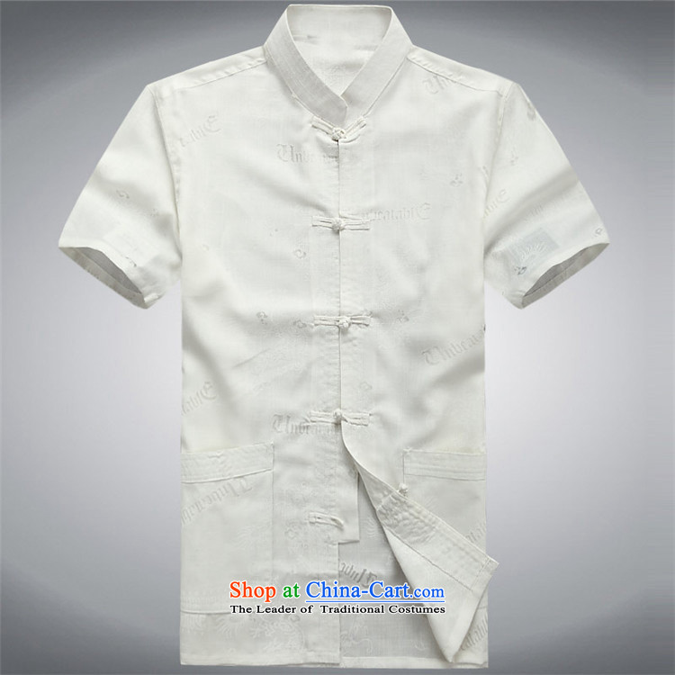 Hiv Rollet 2015 Summer tray clip middle-aged men Tang dynasty short-sleeved T-shirt pale beige 190/XXXL picture, prices, brand platters! The elections are supplied in the national character of distribution, so action, buy now enjoy more preferential! As soon as possible.