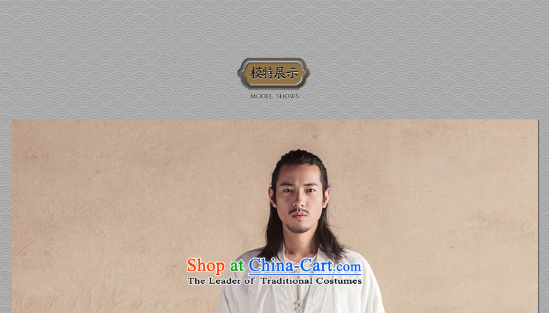 Cd 3 China wind Han Han-one cheongsams mantle Tang jackets of ethnic cotton linen men windbreaker during the spring and autumn in white on a new picture (M), prices, brand platters! The elections are supplied in the national character of distribution, so action, buy now enjoy more preferential! As soon as possible.