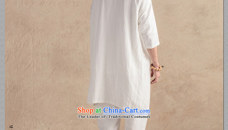 Cd 3 China wind Han Han-one cheongsams mantle Tang jackets of ethnic cotton linen men windbreaker during the spring and autumn in white on a new picture (M), prices, brand platters! The elections are supplied in the national character of distribution, so action, buy now enjoy more preferential! As soon as possible.