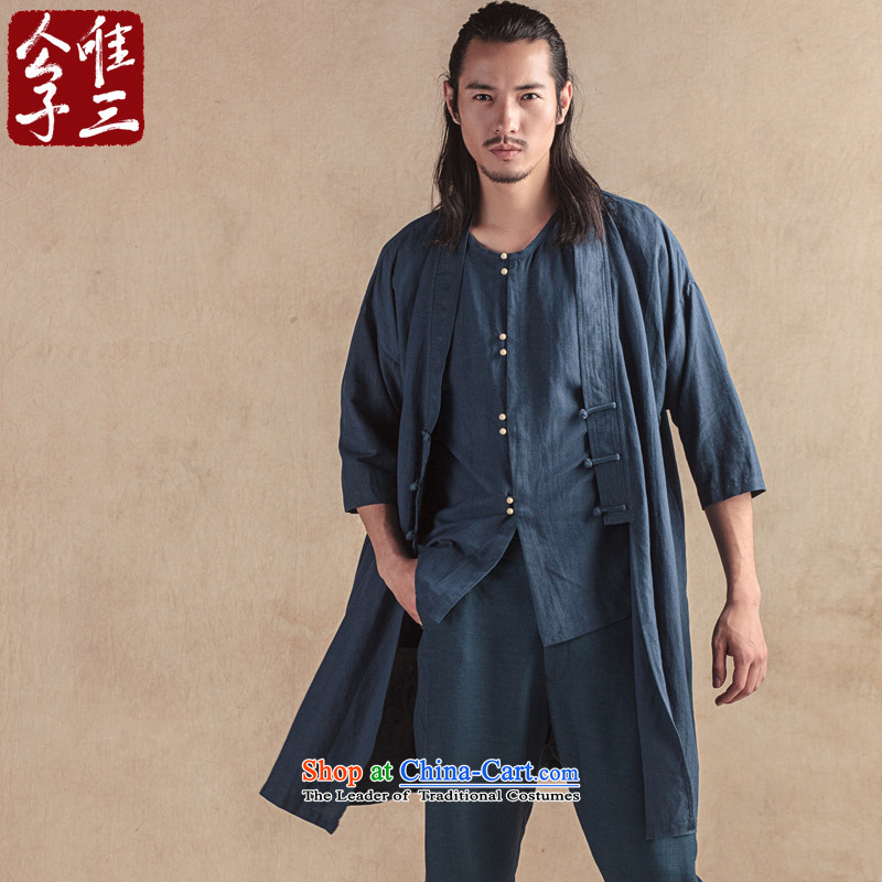 Cd 3 China wind Han Han-one cheongsams mantle Tang jackets of ethnic cotton linen men windbreaker during the spring and autumn in white on a new CD 3 (M), , , , shopping on the Internet