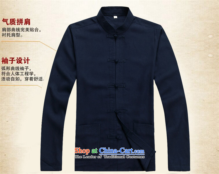 Hiv Rollet China wind men Tang Dynasty Package and long-sleeved sweater in Spring and Autumn Chinese Han-male cheongsams dark blue kit M picture, prices, brand platters! The elections are supplied in the national character of distribution, so action, buy now enjoy more preferential! As soon as possible.