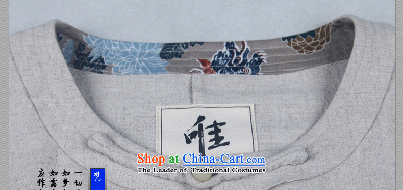 Cd 3 China wind bodhicitta male summer cotton linen flax short-sleeved shirt Chinese men casual shirts in Tang Dynasty ball spring and summer, big white (L) Picture, prices, brand platters! The elections are supplied in the national character of distribution, so action, buy now enjoy more preferential! As soon as possible.