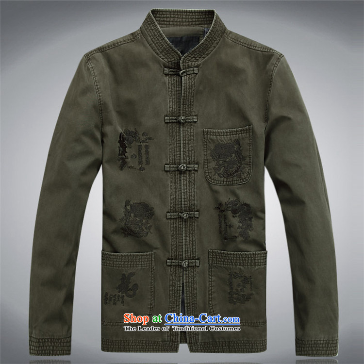 Hiv Rollet spring and summer in Tang Dynasty Chinese elderly men large China wind national dress jacket green L picture, prices, brand platters! The elections are supplied in the national character of distribution, so action, buy now enjoy more preferential! As soon as possible.