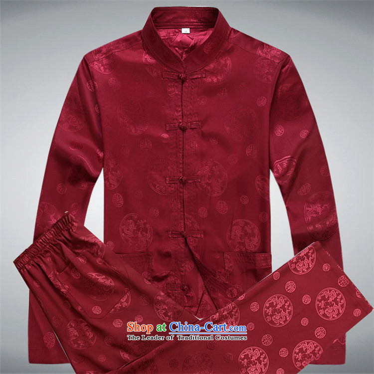 Hiv Rollet 2015 New China wind long-sleeved middle-aged men Tang dynasty round Dragon Chinese Suite white long-sleeved kit XXL picture, prices, brand platters! The elections are supplied in the national character of distribution, so action, buy now enjoy more preferential! As soon as possible.