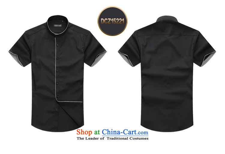 Aces in Finland 2015 new summer Men's Mock-Neck Shirt short sleeve male pure cotton half-round-neck collar Sau San sleeved shirt DCZ15220 42 pictures, prices, brand platters! The elections are supplied in the national character of distribution, so action, buy now enjoy more preferential! As soon as possible.