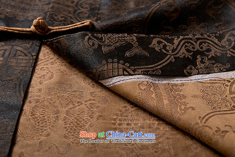 2015 Summer silk men Tang dynasty men of older persons in the short-sleeved blouses and stylish grandpa summer Beas Men Sauna silk collar short-sleeved Chinese Pouch cloud yarn brown XL/180 picture, prices, brand platters! The elections are supplied in the national character of distribution, so action, buy now enjoy more preferential! As soon as possible.