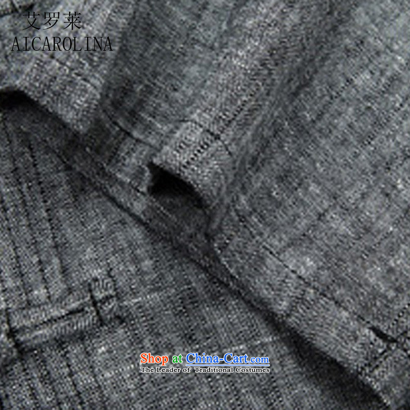 Hiv Rollet Men's Jackets Short-Sleeve Men Father Boxed Kit Chinese Han-Tang dynasty elderly ethnic light gray kit M HIV ROLLET (AICAROLINA) , , , shopping on the Internet