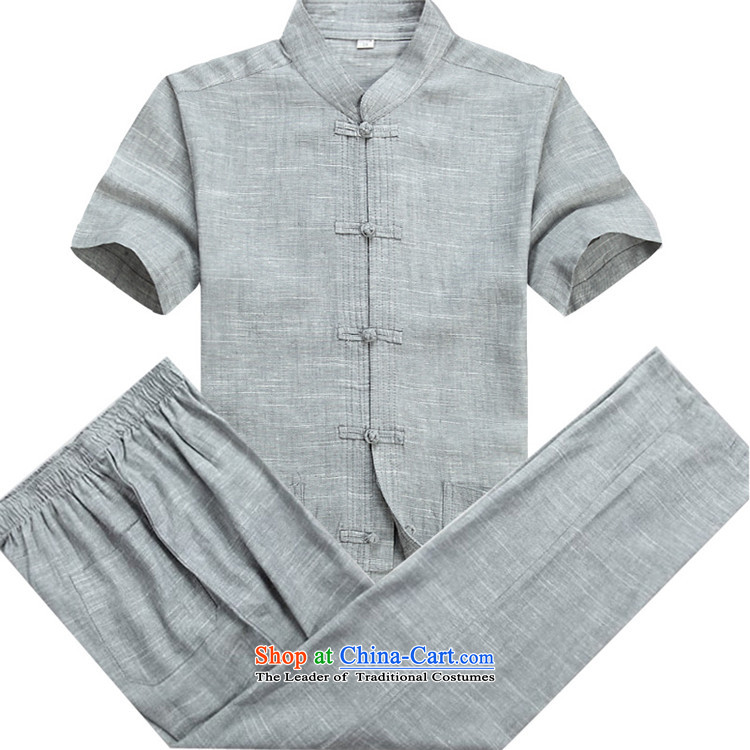 Beijing 2015 Summer in Europe older men's larger ma short-sleeved Tang Dynasty Package Boxed men aged father Tang dynasty and beige kit M picture, prices, brand platters! The elections are supplied in the national character of distribution, so action, buy now enjoy more preferential! As soon as possible.