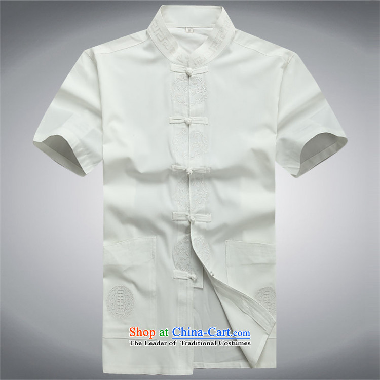 Hiv Rollet men short-sleeved package for older summer blouses China wind Men's Mock-Neck Tang dynasty white kit M picture, prices, brand platters! The elections are supplied in the national character of distribution, so action, buy now enjoy more preferential! As soon as possible.