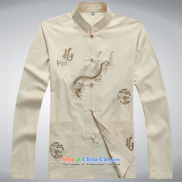 Beijing Spring 2015 new European men's long-sleeved Tang in older men in spring and summer cotton Tang Kit blouses jacket dragon red kit XXXL picture, prices, brand platters! The elections are supplied in the national character of distribution, so action, buy now enjoy more preferential! As soon as possible.