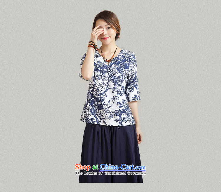 - Wolf JIEYA-WOLF, New Tang Dynasty Short-Sleeve Men's summer cotton linen color T-shirt is smart casual shirt, blue on white men 170/M Feather Picture, prices, brand platters! The elections are supplied in the national character of distribution, so action, buy now enjoy more preferential! As soon as possible.