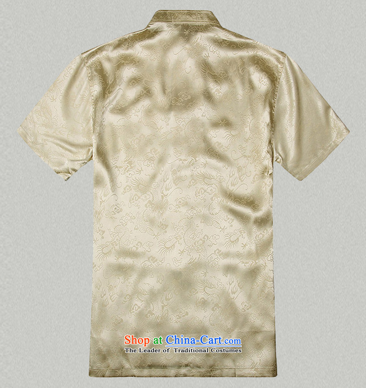 - Wolf JIEYA-WOLF, New Package Tang dynasty men's short-sleeved summer advanced silk lung to solid color handcrafted Disk Port, M yellow set of Tai Chi 175/L picture, prices, brand platters! The elections are supplied in the national character of distribution, so action, buy now enjoy more preferential! As soon as possible.