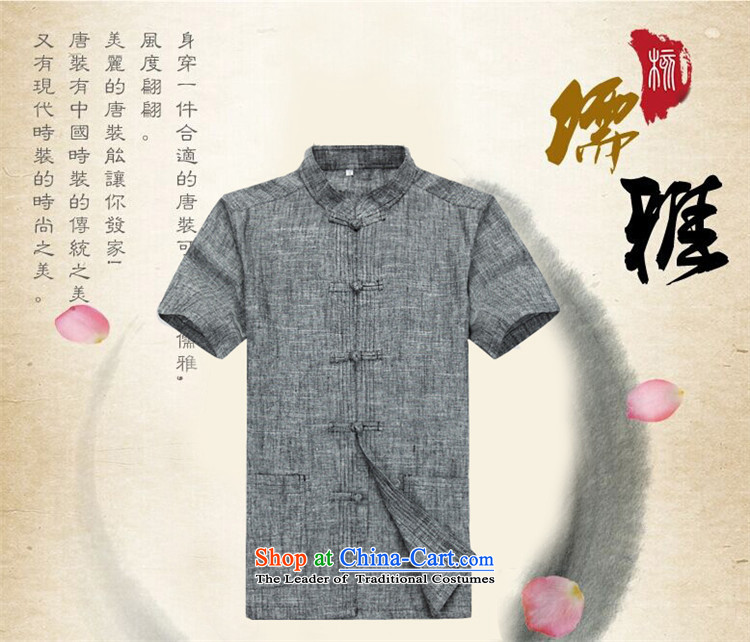 Kanaguri mouse men Tang Dynasty Package short-sleeved shirt summer manually disc detained Chinese national costumes light gray suit L picture, prices, brand platters! The elections are supplied in the national character of distribution, so action, buy now enjoy more preferential! As soon as possible.
