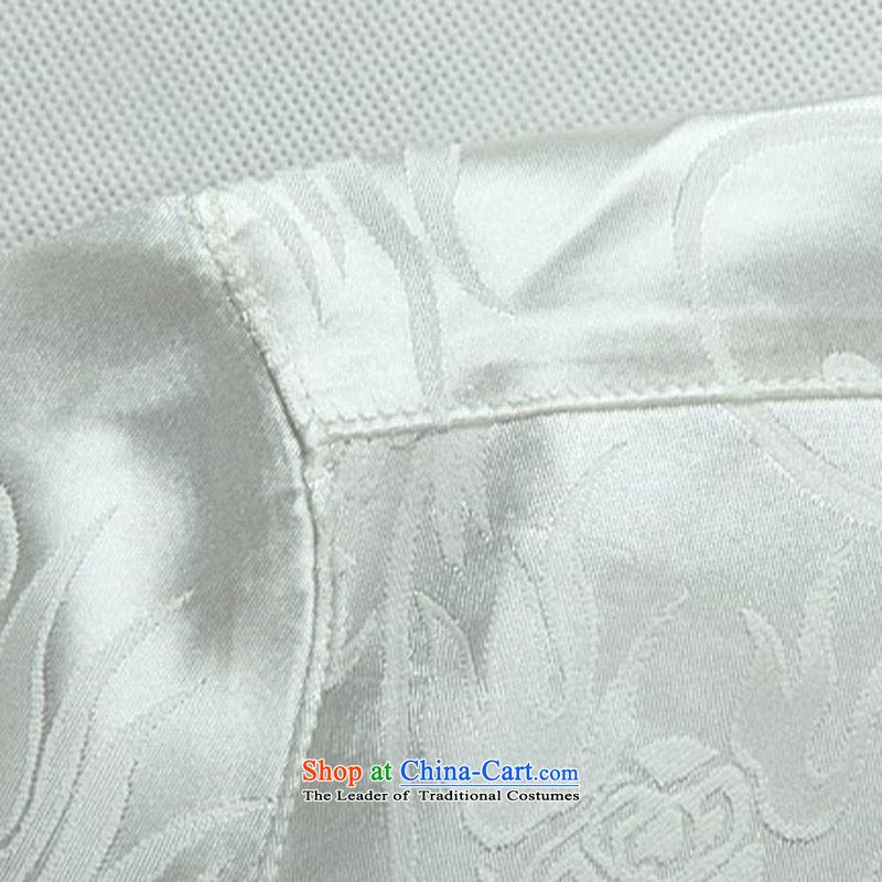 Kanaguri mouse men Tang Dynasty Package long-sleeved shirt national costumes Chinese men's shirts China wind White Kit XXL, kanaguri mouse (JINLISHU) , , , shopping on the Internet