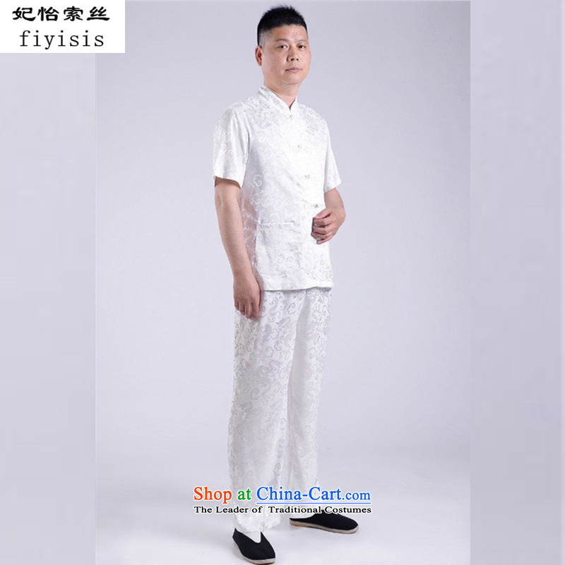 Princess Selina Chow in    2015 in Tang Dynasty older men and short-sleeve kit older men summer Tang Dynasty Package of older persons with Mr Ronald White 170, Tang Fei Chow (fiyisis) , , , shopping on the Internet