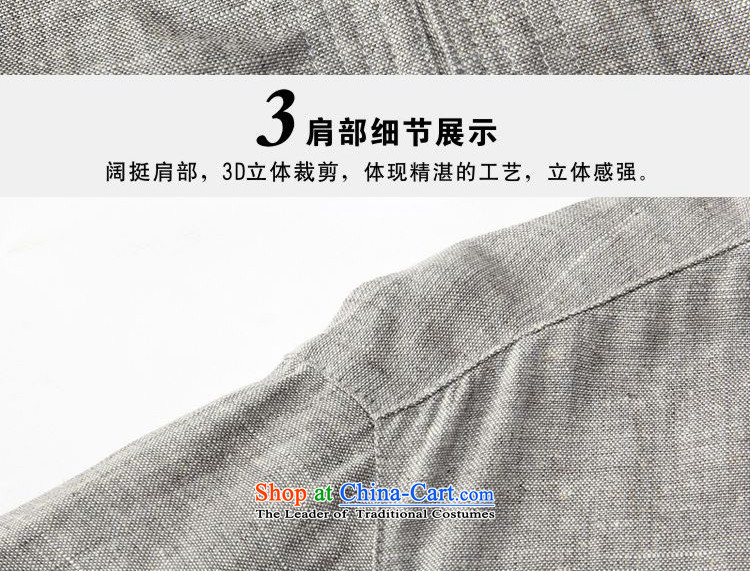 Floor is new in 2015 floor of older men, short-sleeved T-shirt summer load father linen breathable China wind leisure Tang Dynasty Gray Photo 170, prices, brand platters! The elections are supplied in the national character of distribution, so action, buy now enjoy more preferential! As soon as possible.
