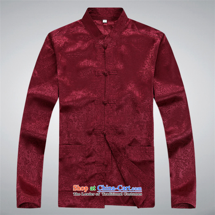 Kanaguri mouse men Chun Tang dynasty male long-sleeved sweater Kit China wind large Chinese Han-exercise clothing leisure red kit L picture, prices, brand platters! The elections are supplied in the national character of distribution, so action, buy now enjoy more preferential! As soon as possible.