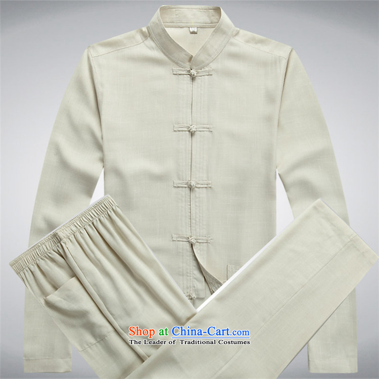 Kanaguri Mouse middle-aged men Tang dynasty linen package in long-sleeved older Tang dynasty ball-Service Pack beige kit father S picture, prices, brand platters! The elections are supplied in the national character of distribution, so action, buy now enjoy more preferential! As soon as possible.