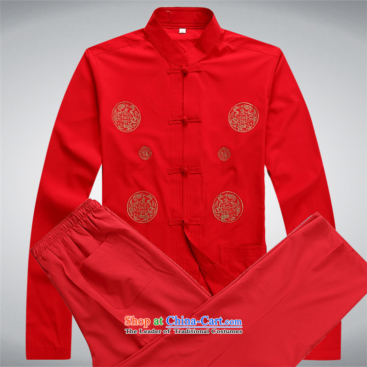 Kanaguri Mouse Tang dynasty China wind and long-sleeved Tang Dynasty Package for summer package men t-shirt Chinese men red kit XXXL picture, prices, brand platters! The elections are supplied in the national character of distribution, so action, buy now enjoy more preferential! As soon as possible.