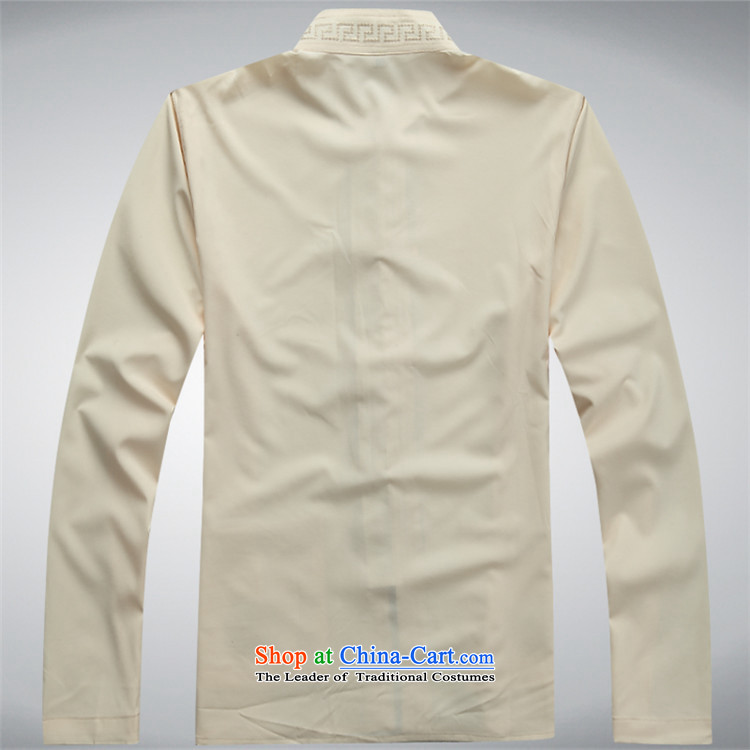 Beijing spring and summer, the OSCE in Tang Dynasty older men cotton Tang Kit large long-sleeved casual relaxd father replacing white shirt M picture, prices, brand platters! The elections are supplied in the national character of distribution, so action, buy now enjoy more preferential! As soon as possible.