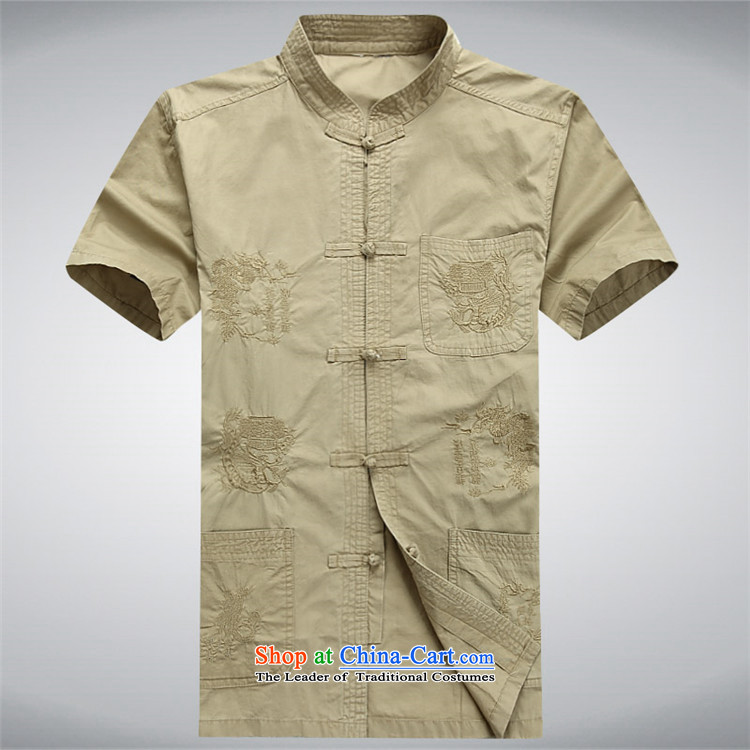 Rollet HIV Tang dynasty in the number of older men and short-sleeved clothes of older persons exercise clothing cotton father jackets cardigan khaki XXXL picture, prices, brand platters! The elections are supplied in the national character of distribution, so action, buy now enjoy more preferential! As soon as possible.