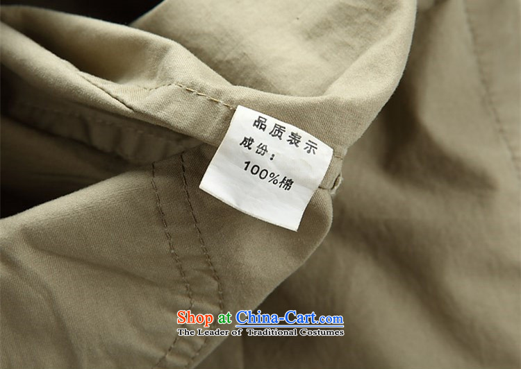 Rollet HIV Tang dynasty in the number of older men and short-sleeved T-shirt China wind older persons clothes exercise clothing cotton father jackets cardigan khaki S picture, prices, brand platters! The elections are supplied in the national character of distribution, so action, buy now enjoy more preferential! As soon as possible.