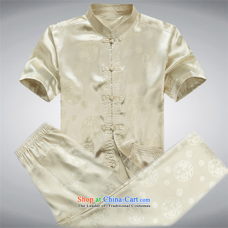 Kanaguri mouse men in the summer of Tang Dynasty elderly men summer short-sleeve kit Chinese national costumes father large load gray suit XXL picture, prices, brand platters! The elections are supplied in the national character of distribution, so action, buy now enjoy more preferential! As soon as possible.