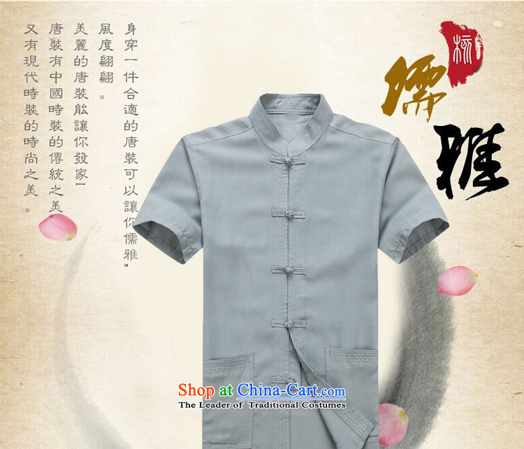 Kim Gopher summer, elderly men loaded Tang dynasty short-sleeved T-shirt and summer load father men Chinese national costume kit white kit M picture, prices, brand platters! The elections are supplied in the national character of distribution, so action, buy now enjoy more preferential! As soon as possible.
