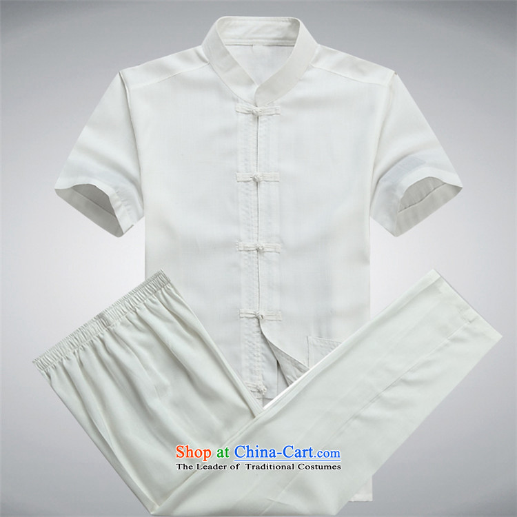 Kim Gopher summer, elderly men loaded Tang dynasty short-sleeved T-shirt and summer load father men Chinese national costume kit white kit M picture, prices, brand platters! The elections are supplied in the national character of distribution, so action, buy now enjoy more preferential! As soon as possible.