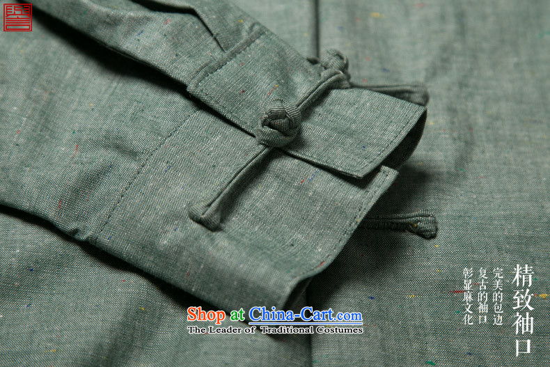 Renowned 2015 China wind spring and autumn men Chinese cotton linen Sau San disk tie china Mock-Neck Shirt linen pure color improved Tang dynasty gray jumbo XL Photo, prices, brand platters! The elections are supplied in the national character of distribution, so action, buy now enjoy more preferential! As soon as possible.