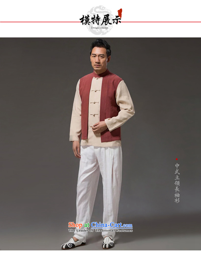 Renowned Tang dynasty China wind leave two Sau San Men long-sleeved shirt with autumn flax mock fall on the new red and white in (L) pictures, prices, brand platters! The elections are supplied in the national character of distribution, so action, buy now enjoy more preferential! As soon as possible.