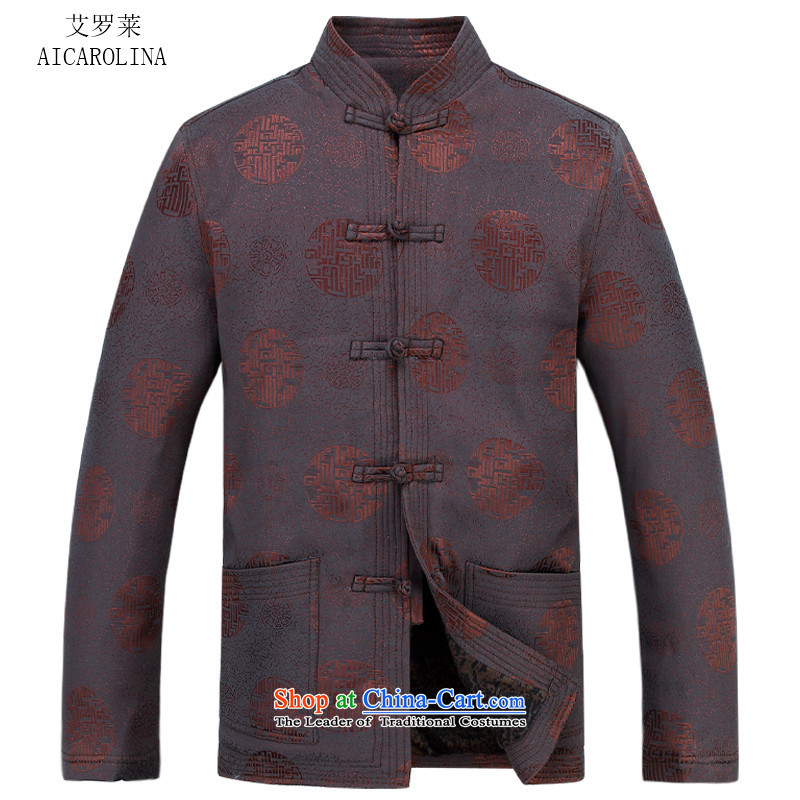 Rollet HIV from older men thick cotton Tang dynasty autumn and winter new Elderly Tang Dynasty Recreation Brown Kit , M, HIV (AICAROLINA ROLLET) , , , shopping on the Internet