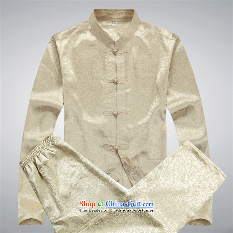 Beijing Spring Europe of older persons in the Tang Dynasty Men's Shirt Spring Kit long-sleeved Han-elderly grandparents summer beige kit M picture, prices, brand platters! The elections are supplied in the national character of distribution, so action, buy now enjoy more preferential! As soon as possible.
