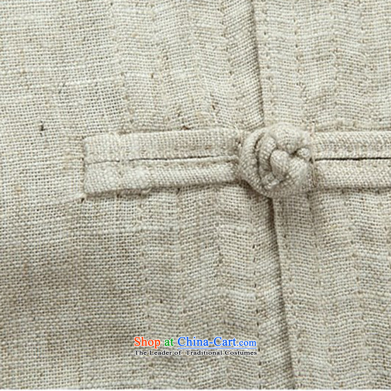 Kanaguri mouse spring China wind men linen Tang dynasty long-sleeved kit of older persons in the summer spring Chinese men beige kit S kanaguri mouse (JINLISHU) , , , shopping on the Internet