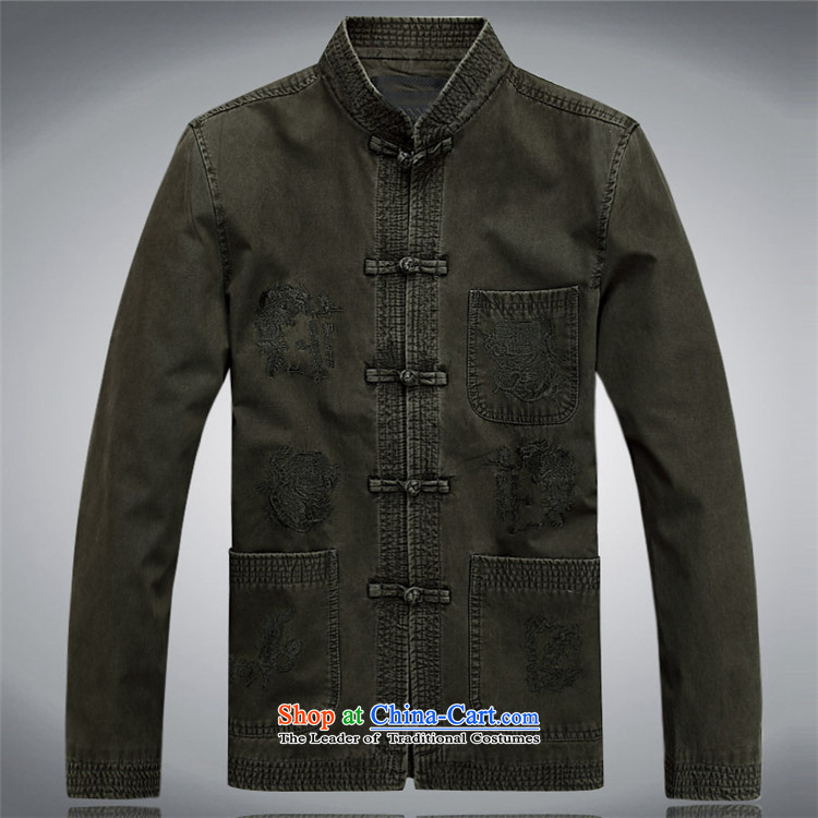 Beijing OSCE Tang jacket during the spring and autumn in men with older/Person/Tang dynasty and long-sleeved top green L picture, prices, brand platters! The elections are supplied in the national character of distribution, so action, buy now enjoy more preferential! As soon as possible.