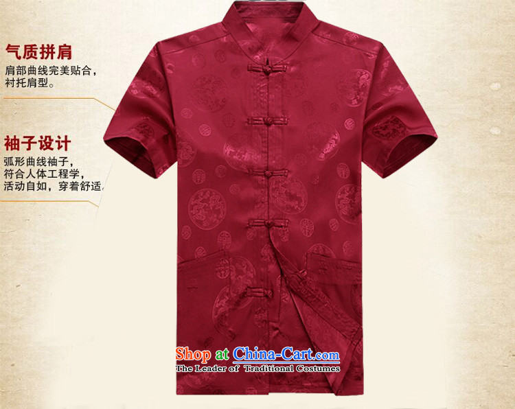 Hiv Rollet spring and summer men Tang Dynasty Package short-sleeved older people in China wind men's grandfather summer Chinese Gold Suite XXXL picture, prices, brand platters! The elections are supplied in the national character of distribution, so action, buy now enjoy more preferential! As soon as possible.