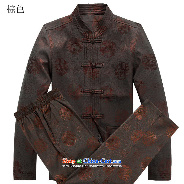 Hiv Rollet men Tang dynasty autumn replacing new Tang Dynasty Package and older persons leisure brown kit XL Photo, prices, brand platters! The elections are supplied in the national character of distribution, so action, buy now enjoy more preferential! As soon as possible.