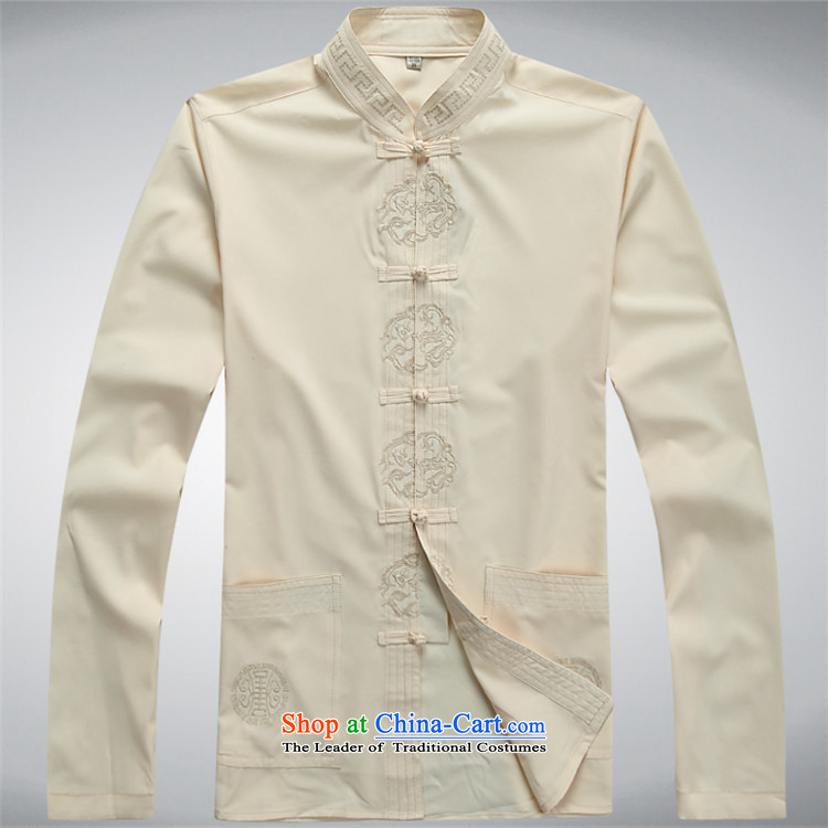 Beijing spring and summer in the European Year of Older Persons men Tang dynasty long-sleeved shirt Spring Kit Han-elderly grandparents summer light yellow XXXL kit picture, prices, brand platters! The elections are supplied in the national character of distribution, so action, buy now enjoy more preferential! As soon as possible.