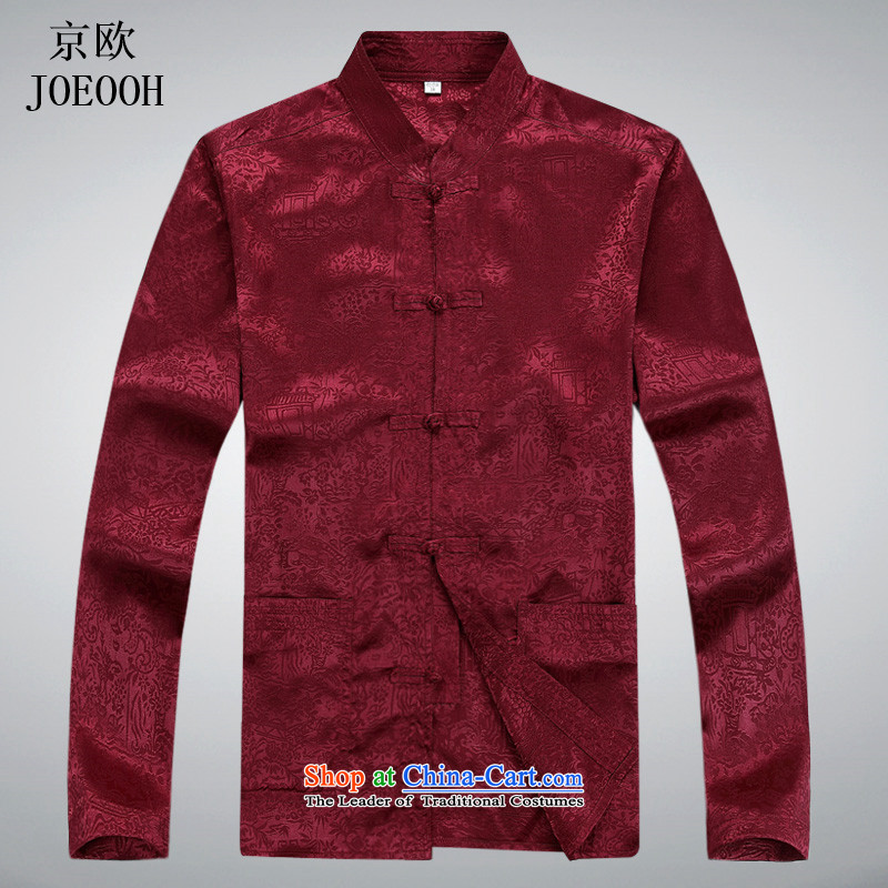 Beijing Tang dynasty OSCE long-sleeved Pullover men's jackets in older clothing Chinese collar red kit XXXL, Putin (JOE OOH) , , , shopping on the Internet