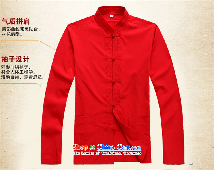 Hiv Rollet men in Tang Dynasty elderly men long-sleeved spring and fall father Tang Dynasty Package Chinese men red kit M picture, prices, brand platters! The elections are supplied in the national character of distribution, so action, buy now enjoy more preferential! As soon as possible.