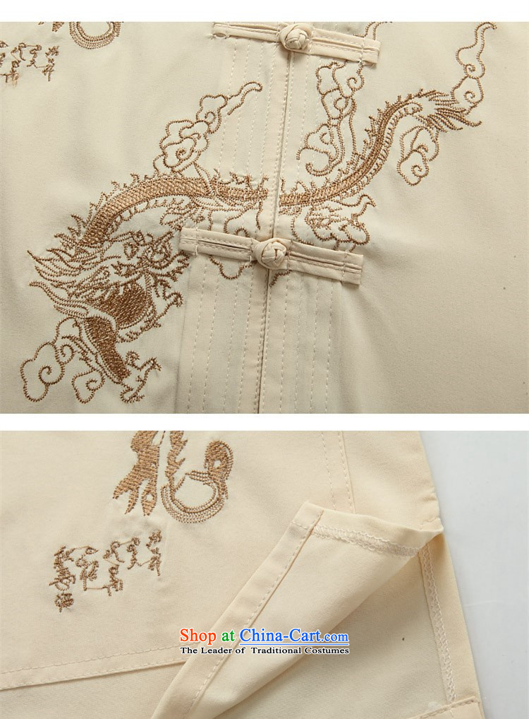 Beijing Europe 2015 Summer men in older father replace sheikhs wind loose large short-sleeved Chinese Tang Dynasty Package white shirt   L picture, prices, brand platters! The elections are supplied in the national character of distribution, so action, buy now enjoy more preferential! As soon as possible.