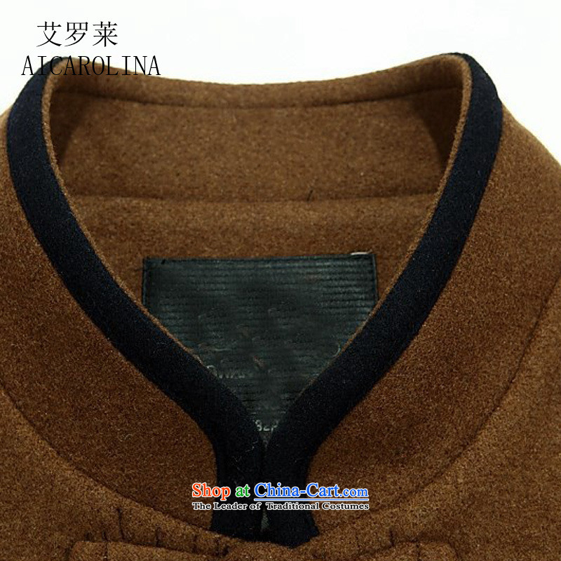 Hiv Rollet spring and fall in the number of older men Tang dynasty father grandfather replacing Chinese collar khaki jacket XL, HIV (AICAROLINA ROLLET) , , , shopping on the Internet